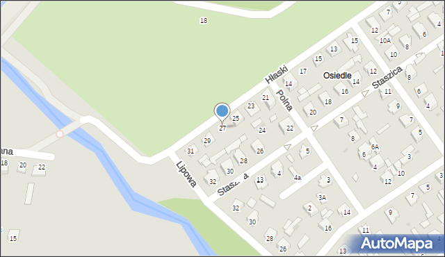 Zwierzyniec, Hłaski, 27, mapa Zwierzyniec