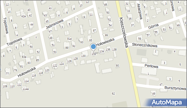 Bielsk Podlaski, Hołowieska, 132, mapa Bielsk Podlaski