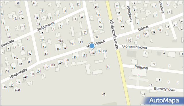Bielsk Podlaski, Hołowieska, 134, mapa Bielsk Podlaski