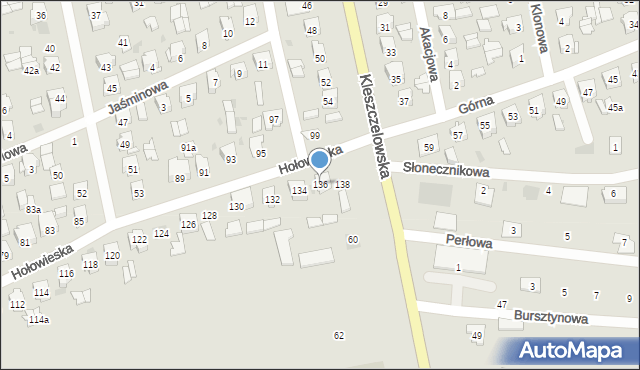 Bielsk Podlaski, Hołowieska, 136, mapa Bielsk Podlaski