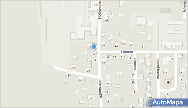 Bielsk Podlaski, Hołowieska, 22, mapa Bielsk Podlaski