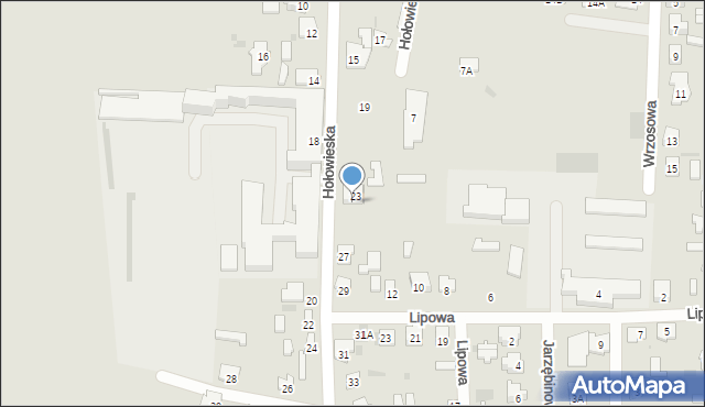 Bielsk Podlaski, Hołowieska, 25, mapa Bielsk Podlaski