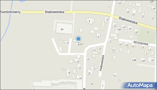 Bielsk Podlaski, Hołowieska, 6, mapa Bielsk Podlaski
