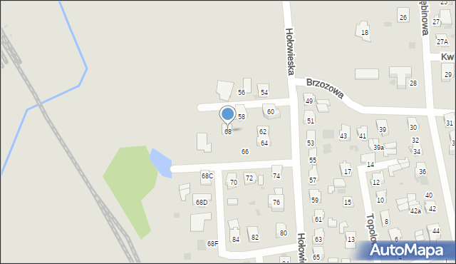 Bielsk Podlaski, Hołowieska, 68, mapa Bielsk Podlaski