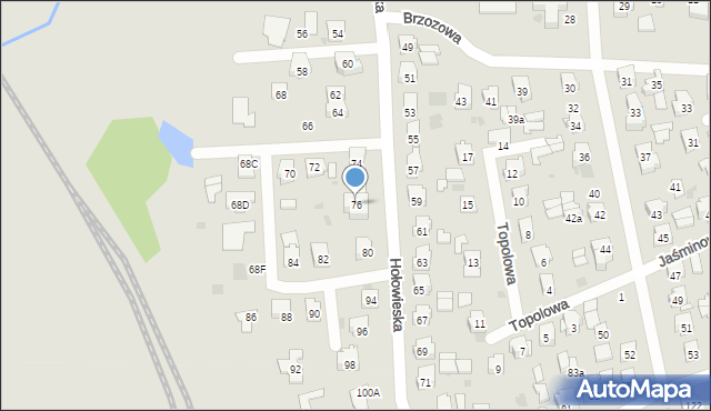 Bielsk Podlaski, Hołowieska, 76, mapa Bielsk Podlaski