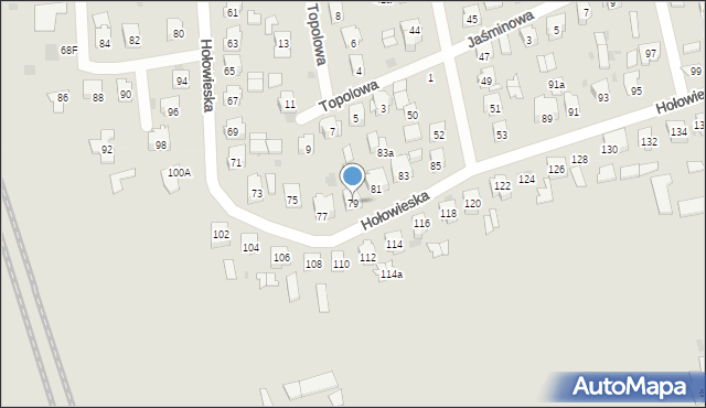 Bielsk Podlaski, Hołowieska, 79, mapa Bielsk Podlaski