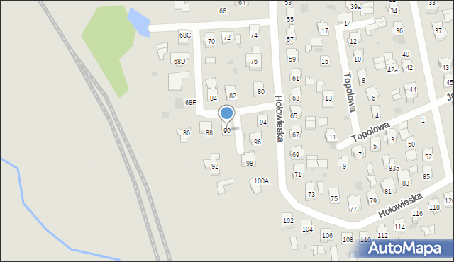 Bielsk Podlaski, Hołowieska, 90, mapa Bielsk Podlaski