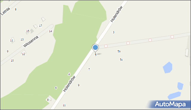 Burlaki, Holendrów, 5, mapa Burlaki