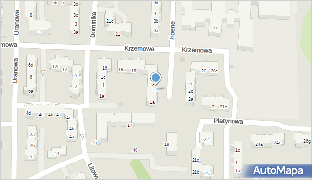 Gdańsk, Hoene Emilii, 1, mapa Gdańska