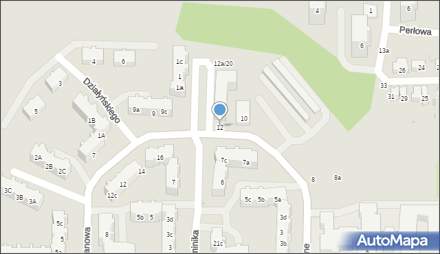 Gdańsk, Hoene Emilii, 12, mapa Gdańska