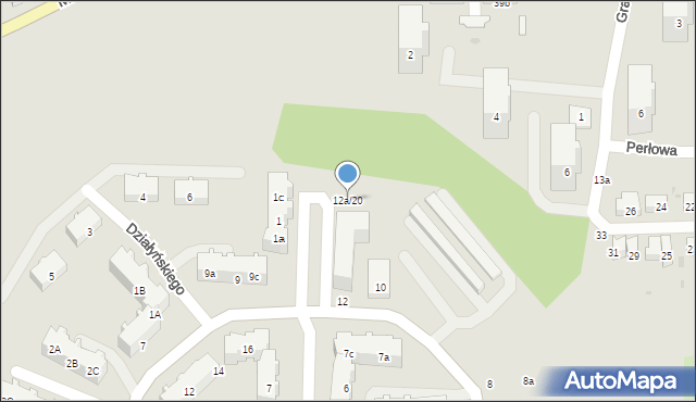 Gdańsk, Hoene Emilii, 12a/20, mapa Gdańska