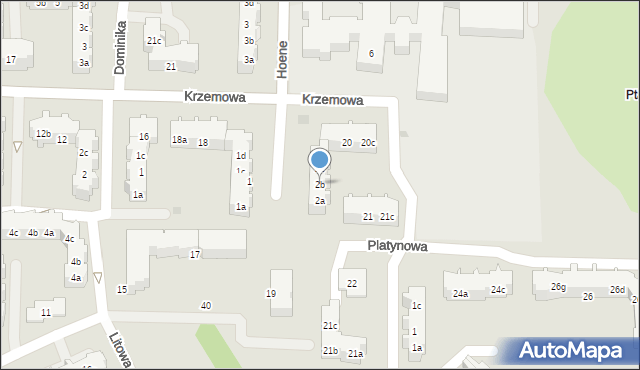 Gdańsk, Hoene Emilii, 2b, mapa Gdańska