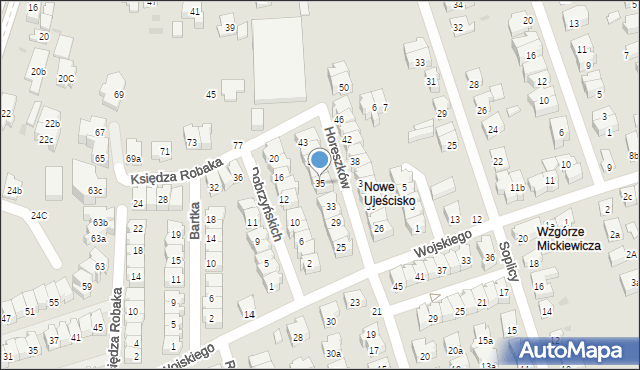 Gdańsk, Horeszków, 35, mapa Gdańska