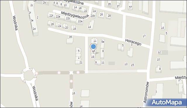 Gdańsk, Horacego, 17, mapa Gdańska