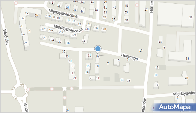 Gdańsk, Horacego, 9a, mapa Gdańska