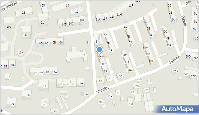 Gdańsk, Hoża, 1C, mapa Gdańska