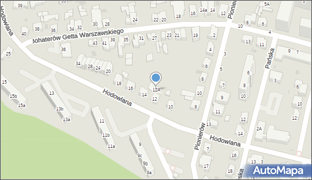 Gdynia, Hodowlana, 12A, mapa Gdyni