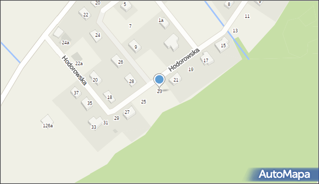 Gniewomirowice, Hodorowska, 23, mapa Gniewomirowice