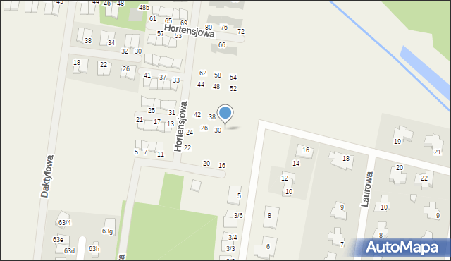 Grabówka, Hortensjowa, 32, mapa Grabówka
