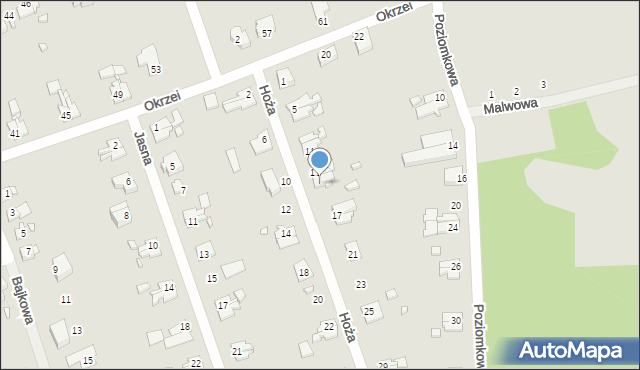 Gubin, Hoża, 15, mapa Gubin