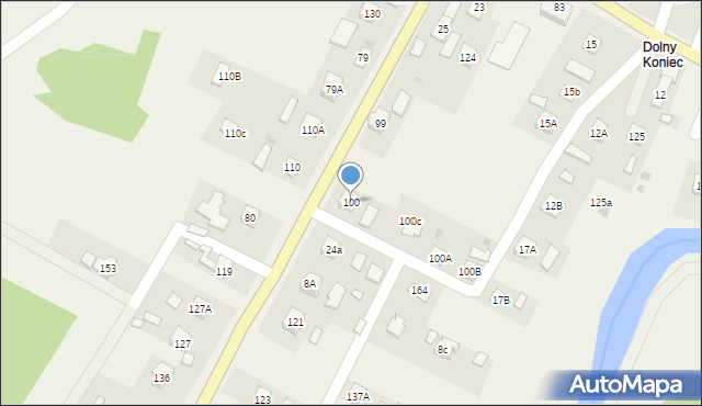 Hoczew, Hoczew, 100, mapa Hoczew