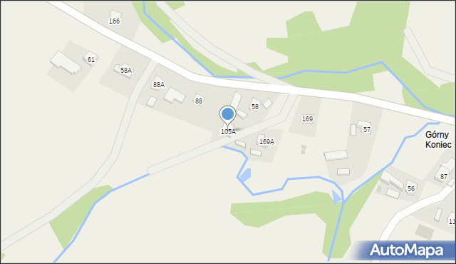 Hoczew, Hoczew, 105A, mapa Hoczew