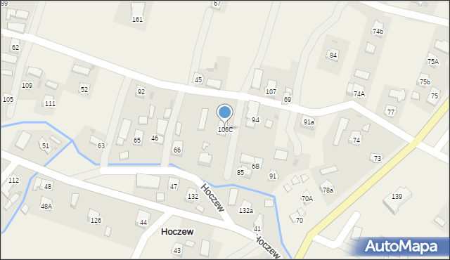 Hoczew, Hoczew, 106C, mapa Hoczew