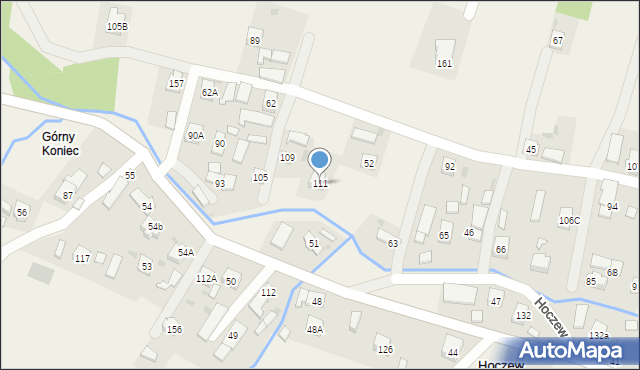 Hoczew, Hoczew, 111, mapa Hoczew