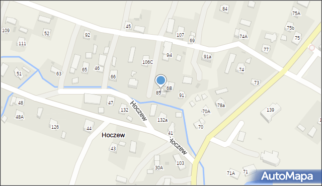 Hoczew, Hoczew, 68a, mapa Hoczew