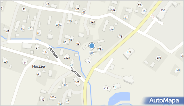 Hoczew, Hoczew, 70A, mapa Hoczew