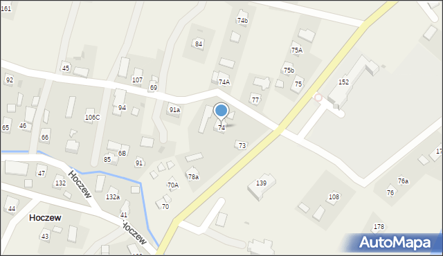 Hoczew, Hoczew, 74, mapa Hoczew