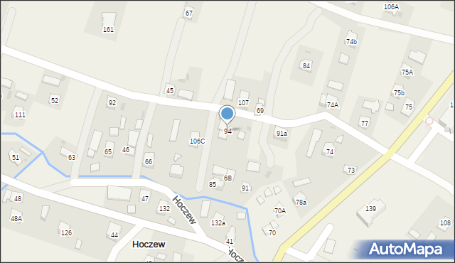 Hoczew, Hoczew, 94, mapa Hoczew