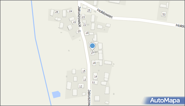 Hołdowiec, Hołdowiec, 17, mapa Hołdowiec