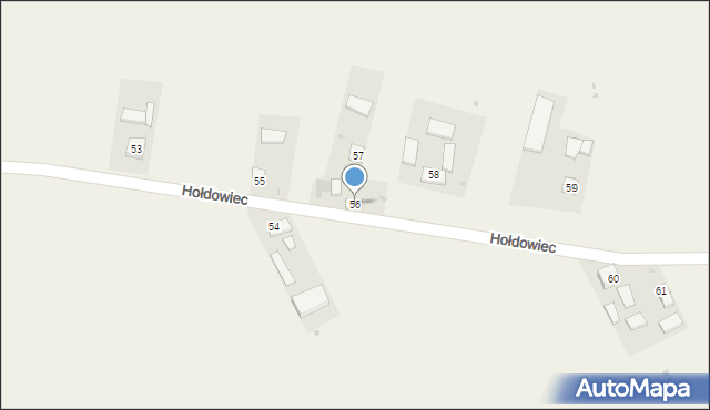 Hołdowiec, Hołdowiec, 56, mapa Hołdowiec
