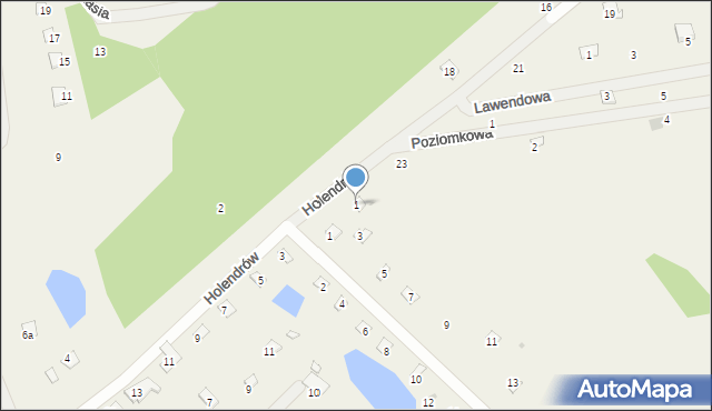 Holendry, Holendrów, 1, mapa Holendry