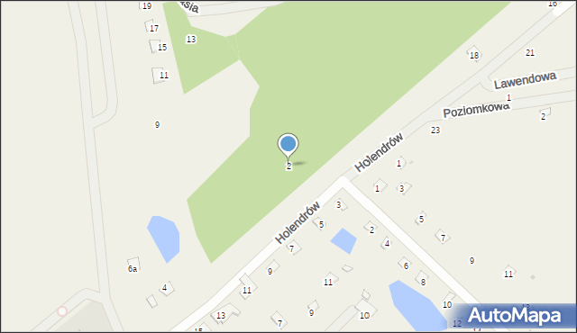 Holendry, Holendrów, 2, mapa Holendry