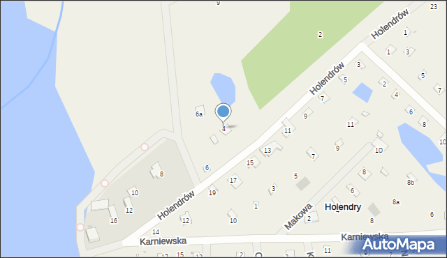 Holendry, Holendrów, 4, mapa Holendry