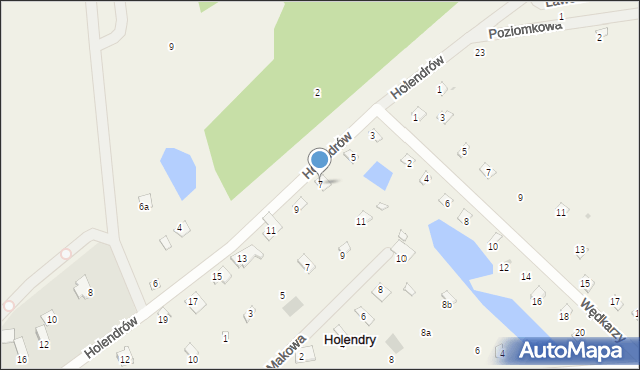 Holendry, Holendrów, 7, mapa Holendry