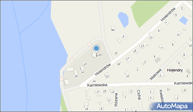 Holendry, Holendrów, 8, mapa Holendry