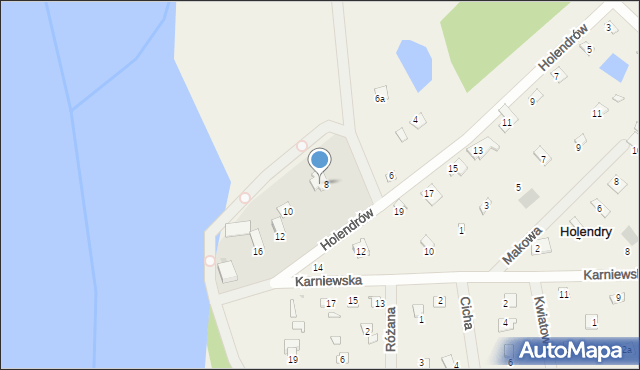 Holendry, Holendry, 3, mapa Holendry