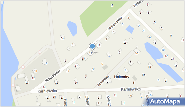 Holendry, Holendry, 411, mapa Holendry