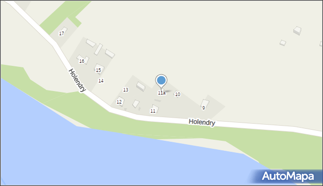 Holendry, Holendry, 11a, mapa Holendry