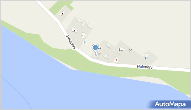 Holendry, Holendry, 12, mapa Holendry