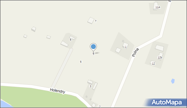 Holendry, Holendry, 5, mapa Holendry
