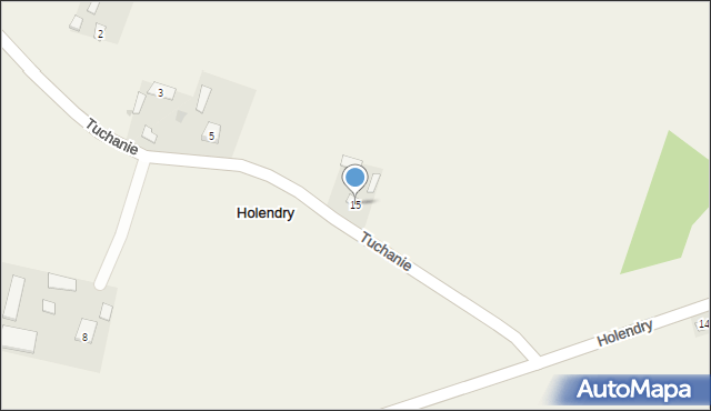 Holendry, Holendry, 15, mapa Holendry