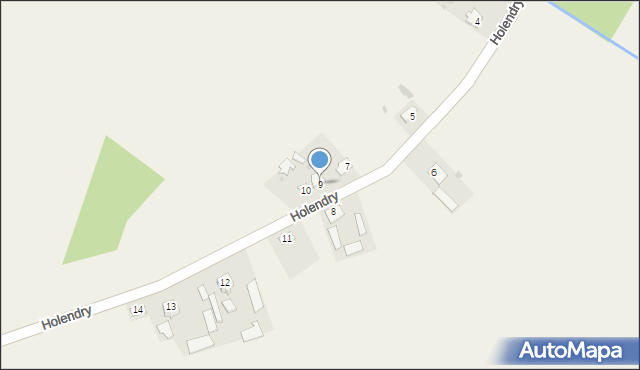 Holendry, Holendry, 9, mapa Holendry