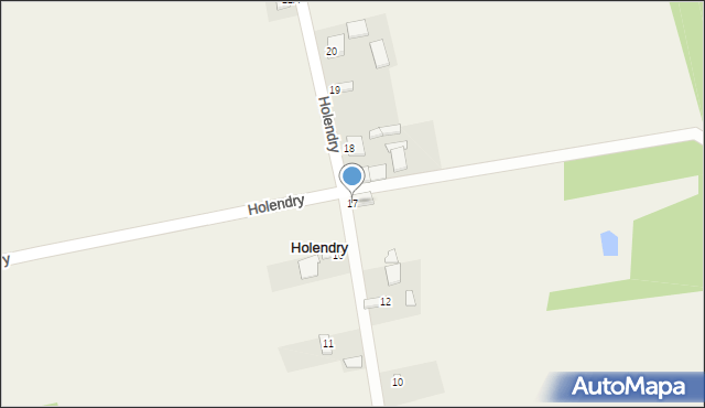 Holendry, Holendry, 17, mapa Holendry