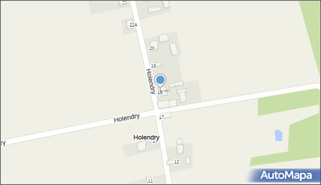 Holendry, Holendry, 18, mapa Holendry