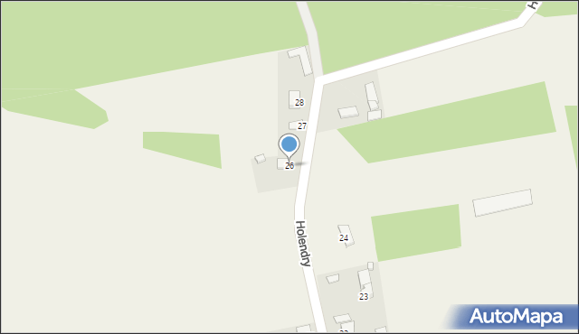 Holendry, Holendry, 26, mapa Holendry