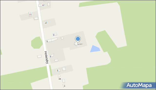 Holendry, Holendry, 7, mapa Holendry